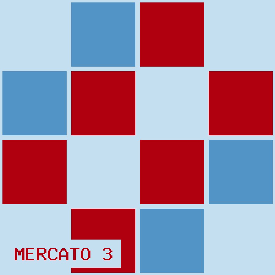 La pianta del mercato, appesa ai sei ingressi.